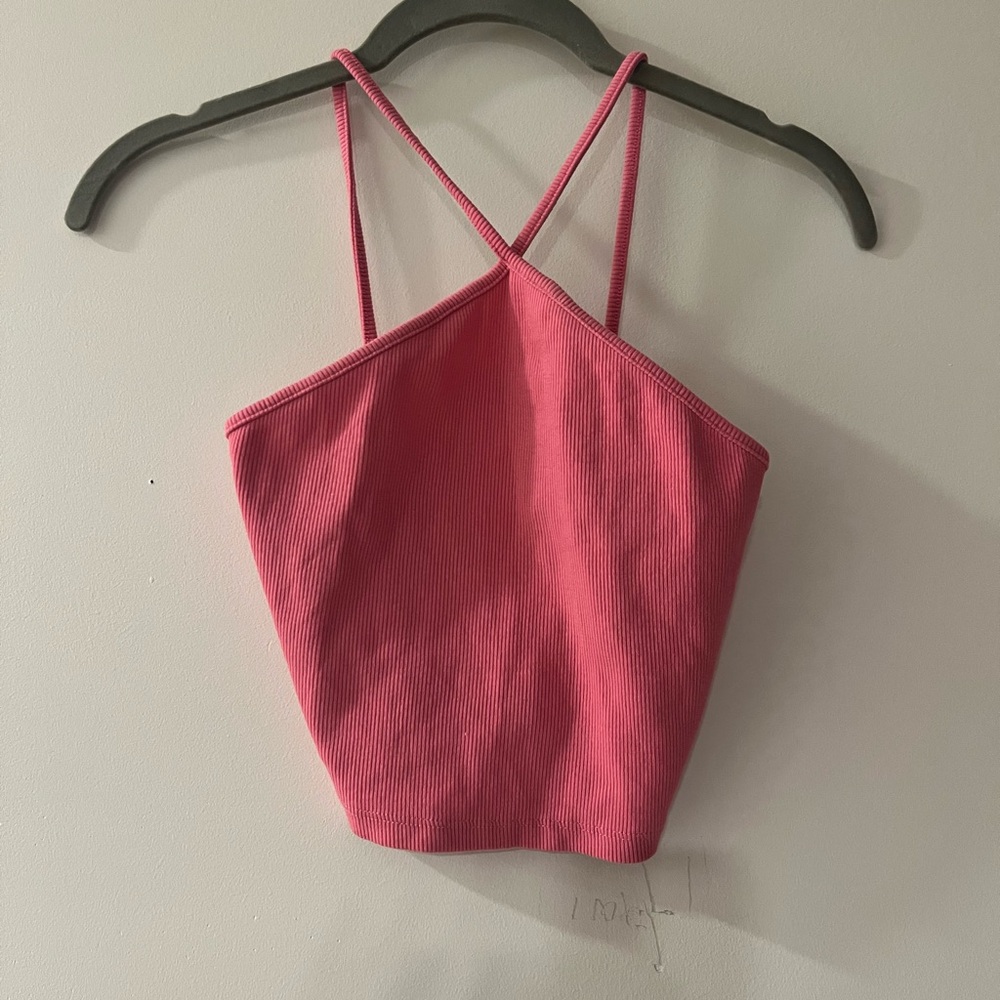 Zara Pink Crop Top: Size M